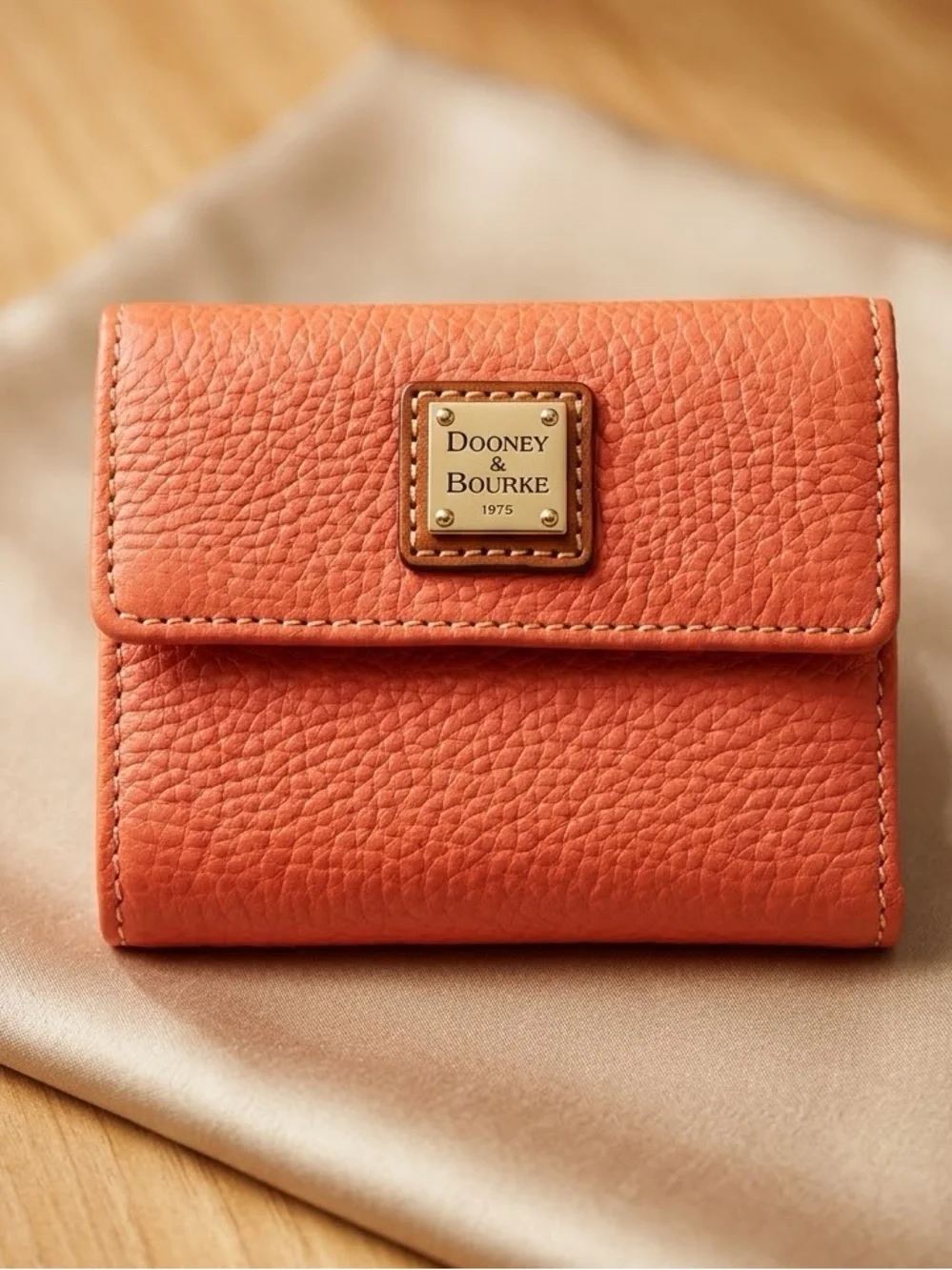Dooney & Bourke Clementine Pebble Leather Bi-Fold Wallet